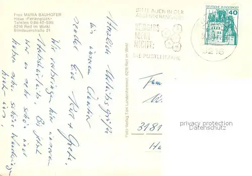 AK / Ansichtskarte Reit_Winkl Haus Ferienglueck Reit_Winkl