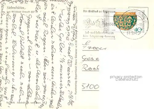 AK / Ansichtskarte Bad_Kreuth Siebenhuetten Alm Bad_Kreuth