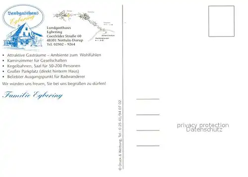 AK / Ansichtskarte Darup Landgasthaus Egbering Restaurant Darup