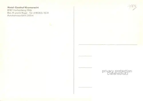 AK / Ansichtskarte Irschenberg Hotel Gasthof Kramerwirt Irschenberg