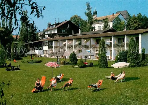 AK / Ansichtskarte Rimbach_Bayrischer_Wald Pension Hohenbogen Liegewiese Rimbach_Bayrischer_Wald