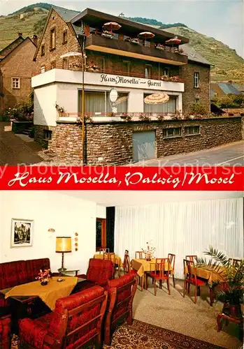 AK / Ansichtskarte Valwig Haus Mosella Gaststube Valwig