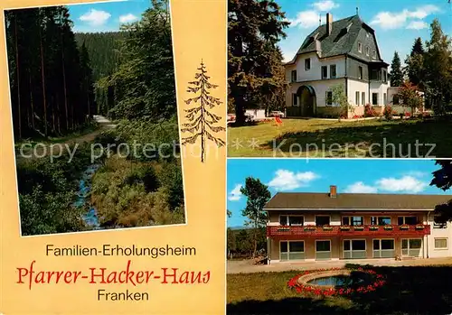 AK / Ansichtskarte Weissenstadt Familien Erholungsheim Pfarrer Hacker Haus Weissenstadt
