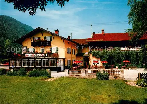 AK / Ansichtskarte Oberau_Loisach Hotel Gasthof zur Post Oberau Loisach