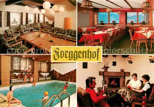 AK / Ansichtskarte Ussenburg Tagungs und Begegnungsstaette Forggenhof Gastraeume Hallenbad Ussenburg