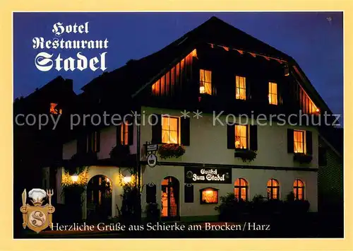 AK / Ansichtskarte Schierke_Harz Hotel Restaurant Stadel Schierke Harz