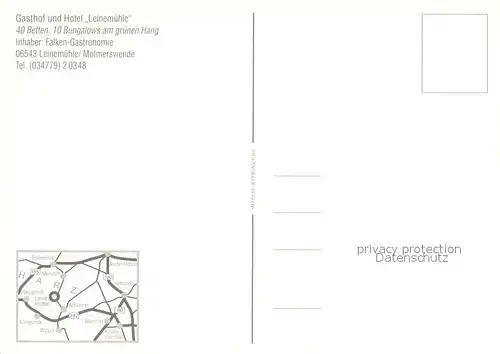 AK / Ansichtskarte Molmerswende Gasthof Hotel Leinemuehle Gaststube Terrasse Bar Molmerswende