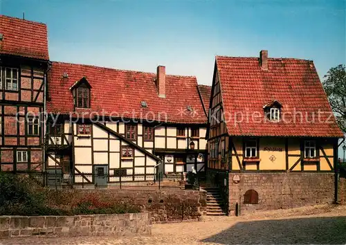 AK / Ansichtskarte Quedlinburg Schlosskrug am Dom Quedlinburg