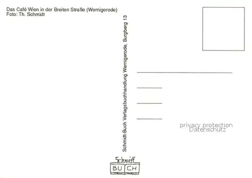 AK / Ansichtskarte Wernigerode_Harz Cafe Wien Wernigerode Harz
