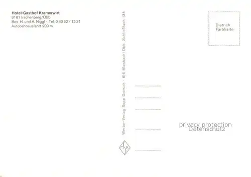 AK / Ansichtskarte Irschenberg Hotel Gasthof Kramerwirt Irschenberg