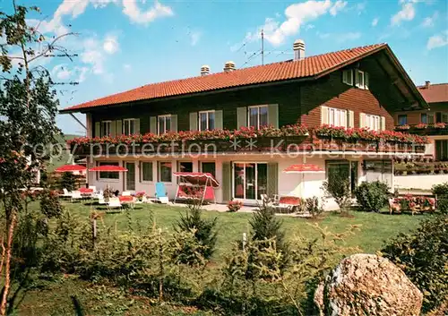 AK / Ansichtskarte Oberstaufen Schrothkurheim Olympia Heidi Biebl Garten Oberstaufen