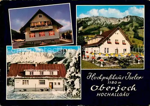 AK / Ansichtskarte Oberjoch Hochpasshaus Iseler Allgaeuer Alpen Oberjoch