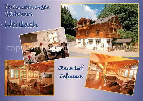 AK / Ansichtskarte Tiefenbach_Oberstdorf Ferienwohnungen Gaestehaus Weidach Tiefenbach_Oberstdorf