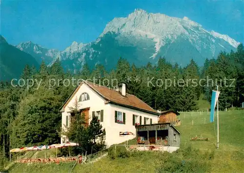AK / Ansichtskarte Ilsank Berggaststaette Soeldenkoepfl am Soleleitungsweg Blick auf Hochkalter Berchtesgadener Alpen Ilsank