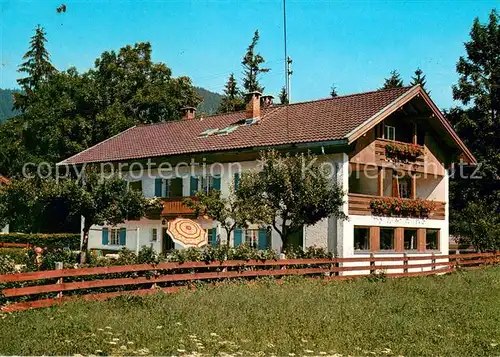 AK / Ansichtskarte Jachenau Gaestehaus Marlies in den Bayerischen Alpen Jachenau