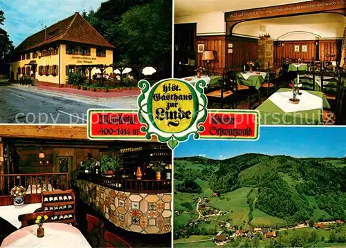 AK / Ansichtskarte Muenstertal_Schwarzwald Historisches Gasthaus Linde Panorama Muenstertal_Schwarzwald