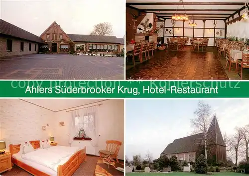 AK / Ansichtskarte Altenesch Gasthof Ahlers Suederbrooker Krug Hotel Restaurant Kirche Altenesch
