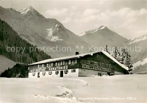 AK / Ansichtskarte Bad_Hindelang Alpgasthof Kematsried Allgaeuer Alpen Bad_Hindelang