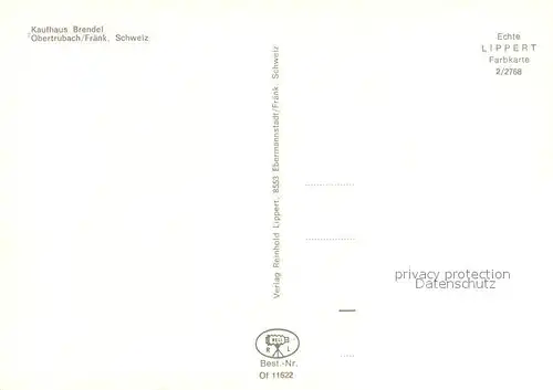 AK / Ansichtskarte Obertrubach Kaufhaus Brendel Obertrubach