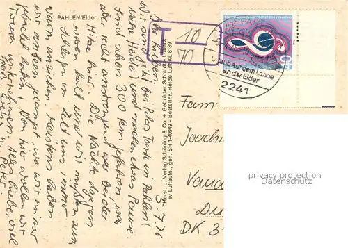 AK / Ansichtskarte Pahlen an der Eider Fliegeraufnahme Pahlen