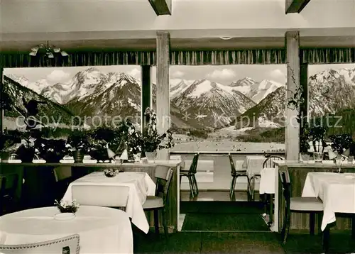 AK / Ansichtskarte Oberstdorf Hotel Panorama Cafe Restaurant Alpenblick Oberstdorf