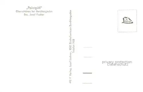 AK / Ansichtskarte Oberschoenau_Koenigssee Pointguetl Ferienwohnungen Waldgasthof Oberschoenau Koenigssee