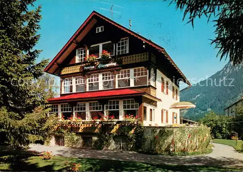 AK / Ansichtskarte Oberstdorf Pension Wiesengrund Allgaeuer Alpen Oberstdorf