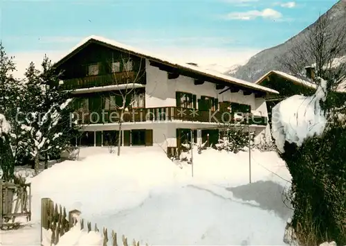 AK / Ansichtskarte Oberstdorf Gaestehaus Rupfer im Winter Allgaeuer Alpen Oberstdorf