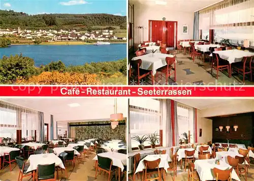 AK / Ansichtskarte Sondern_Biggesee Restaurant Cafe Seeterrassen DB Gaststaetten Blick ueber den See Sondern Biggesee