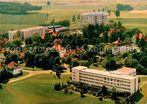 AK / Ansichtskarte Kutzenberg Bezirkskrankenhaus Fliegeraufnahme Kutzenberg