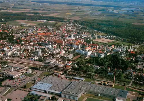 AK / Ansichtskarte Dillingen_Donau Industriegebiet Fliegeraufnahme Dillingen Donau