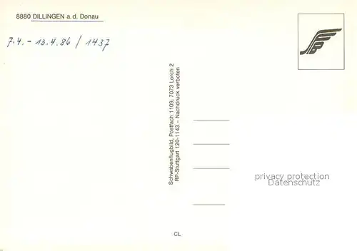 AK / Ansichtskarte Dillingen_Donau Industriegebiet Fliegeraufnahme Dillingen Donau