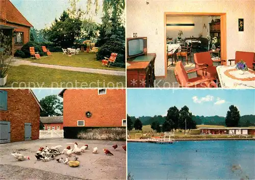 AK / Ansichtskarte Dueshorn Urlaub auf dem Bauernhof Lueneburger Heide Freibad Dueshorn