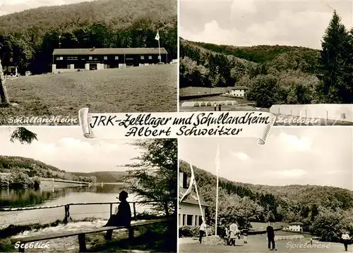 AK / Ansichtskarte Schmittlotheim DRK Schullandheim Zeltlager Albert Schweitzer Edersee Schmittlotheim