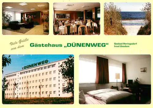 AK / Ansichtskarte Heringsdorf_Ostseebad_Usedom Gaestehaus Duenenweg Gastraeume Zimmer Heringsdorf_Ostseebad