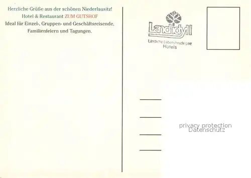 AK / Ansichtskarte Neupetershain Hotel Restaurant Zum Gutshof Details Neupetershain