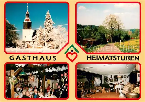 AK / Ansichtskarte Schellerhau Gasthaus Heimatstuben Gastraum Museum Schellerhau