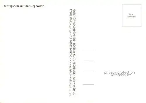 AK / Ansichtskarte Woldzegarten Gutshof Woldzegarten Woldzegarten