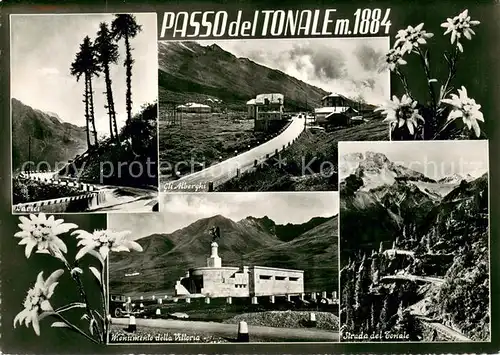 AK / Ansichtskarte Passo_del_Tonale Larici Gli Alberghi Monumento della Vittoria Strada del Tonale Passo_del_Tonale