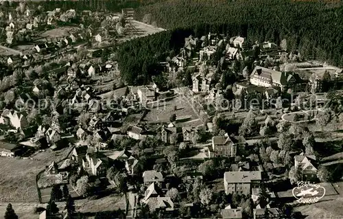 AK / Ansichtskarte Braunlage Huetteberg Villenviertel Fliegeraufnahme Braunlage