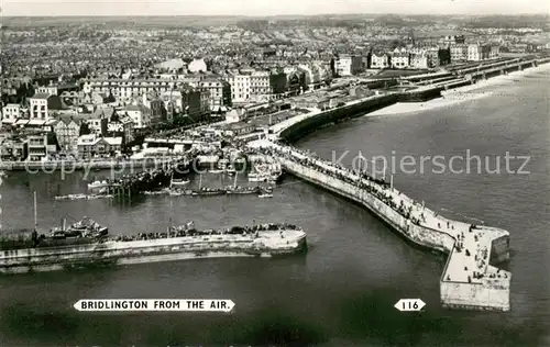 AK / Ansichtskarte Bridlington_East_Riding_of_Yorkshire Fliegeraufnahme Bridlington_East