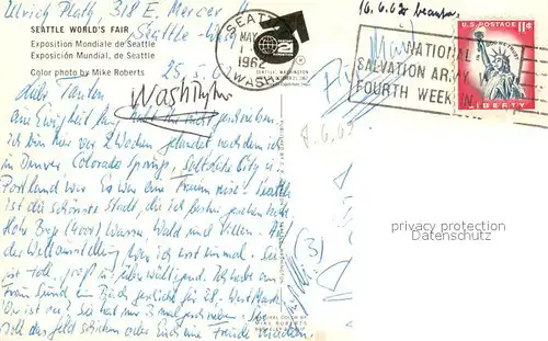 AK / Ansichtskarte Seattle Worlds Fair Air view 