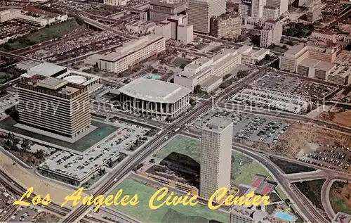AK / Ansichtskarte Los_Angeles_California Civic Center Air view 