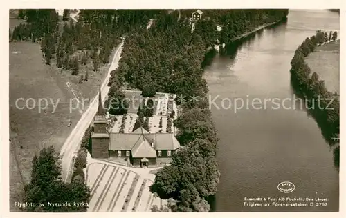 AK / Ansichtskarte oerebro Nysunds kyrka Fliegeraufnahme oerebro