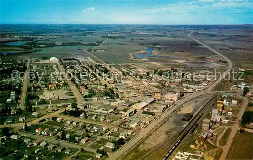 AK / Ansichtskarte Lacombe_Alberta Aerial view Lacombe Alberta