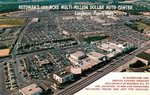 AK / Ansichtskarte Langhorne Reedmans Multi Million Dolla Auto Center Air view Langhorne