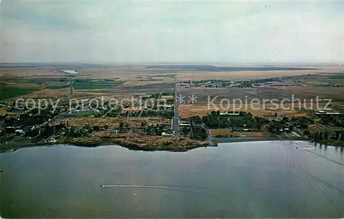 AK / Ansichtskarte Soap_Lake Aerial view Soap_Lake