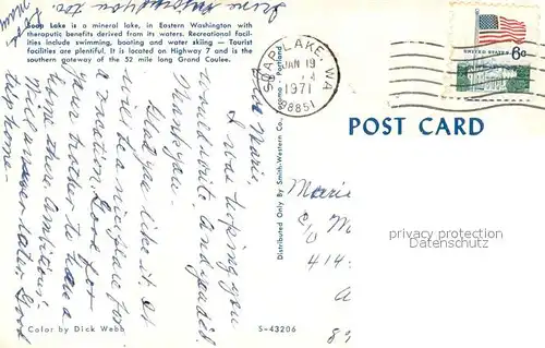 AK / Ansichtskarte Soap_Lake Aerial view Soap_Lake