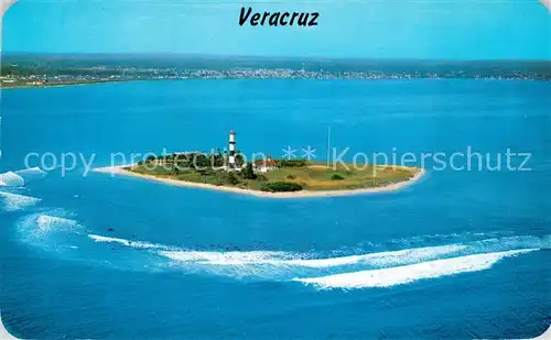AK / Ansichtskarte Veracruz Vista aerea de la Isla de los Sacrificios Veracruz