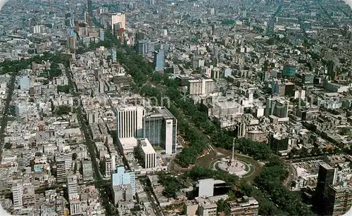 AK / Ansichtskarte Mexico_City Vista aerea hacia el noreste del Paseo de la Reforma desde la Glorieta de la Independencia Mexico City